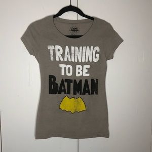 Training to be Batman tan T-shirt,